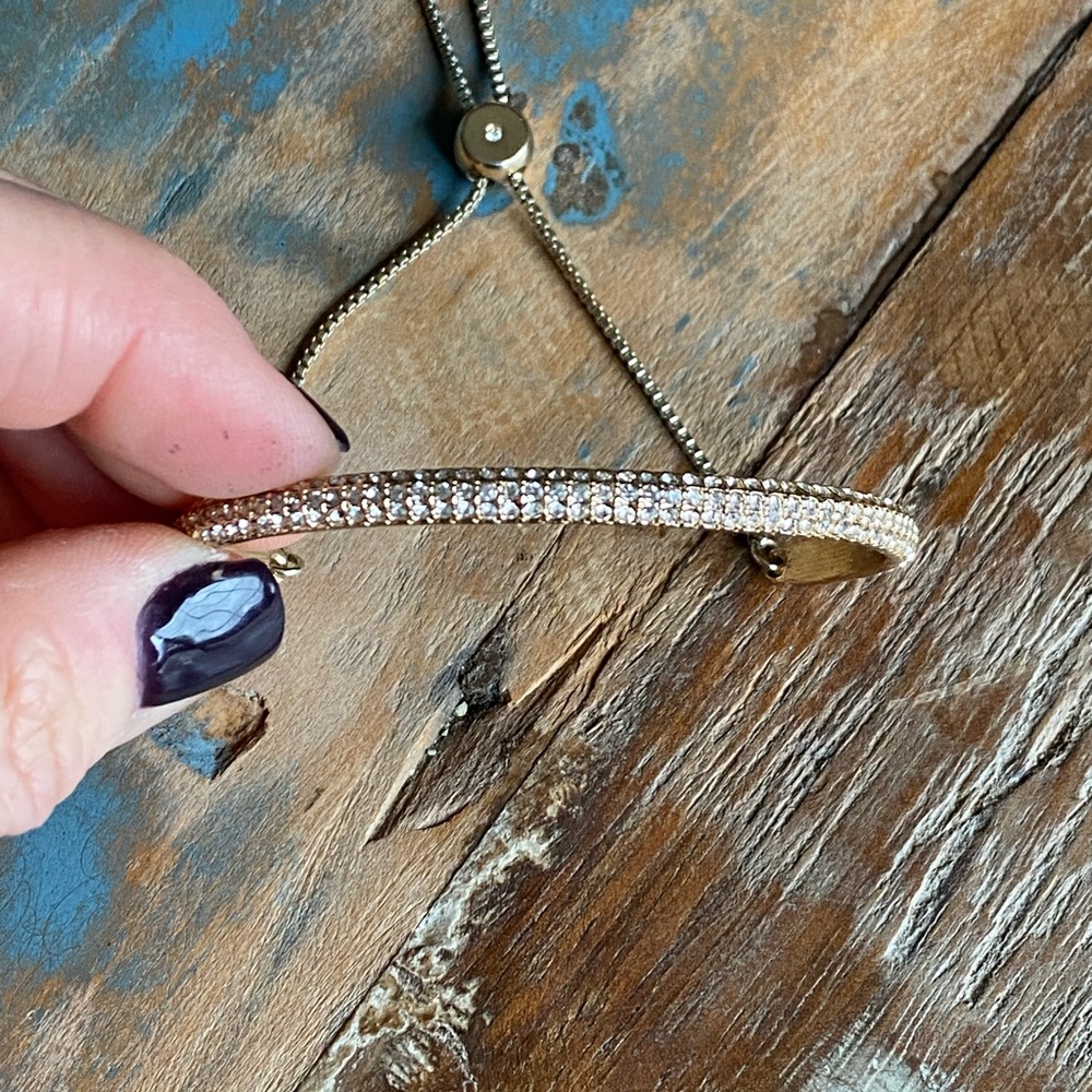 Park Lane gold and crystal Darcey bracelet
